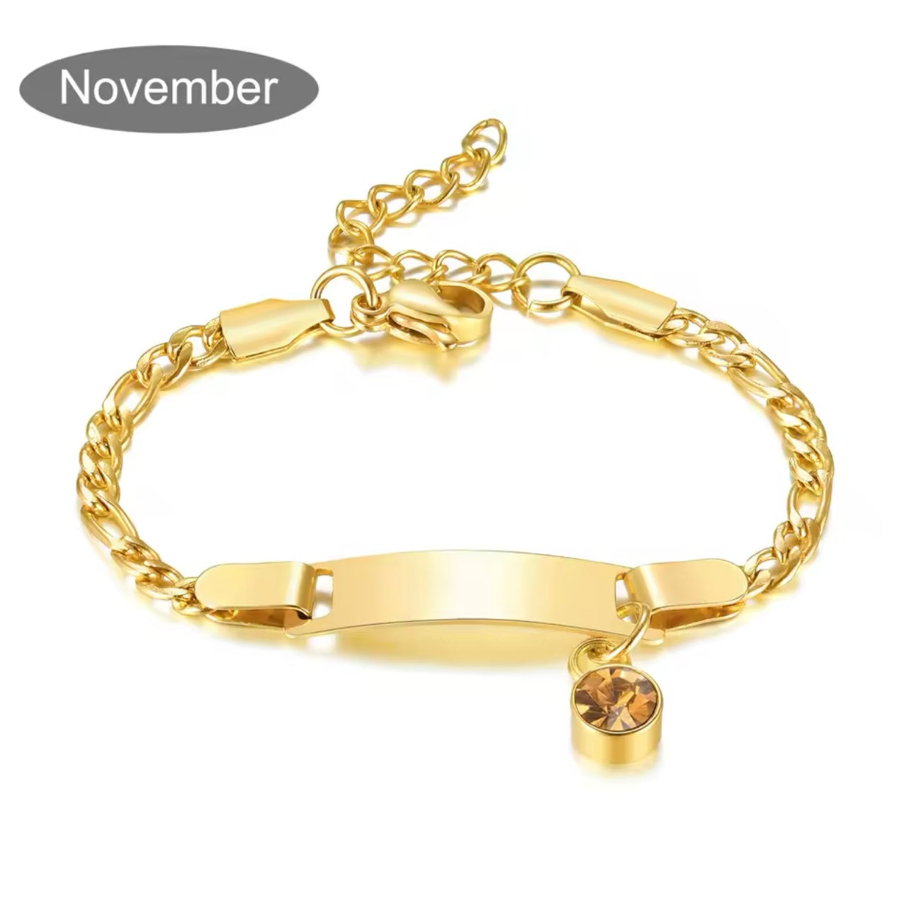 Birthstone Charm Bracalet
