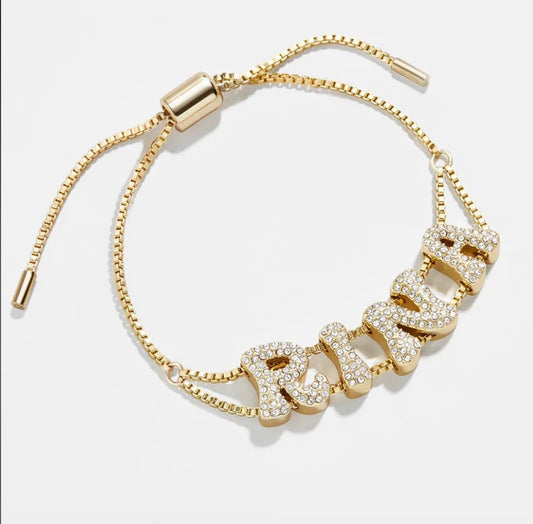 The Luxe Letter Bracelet
