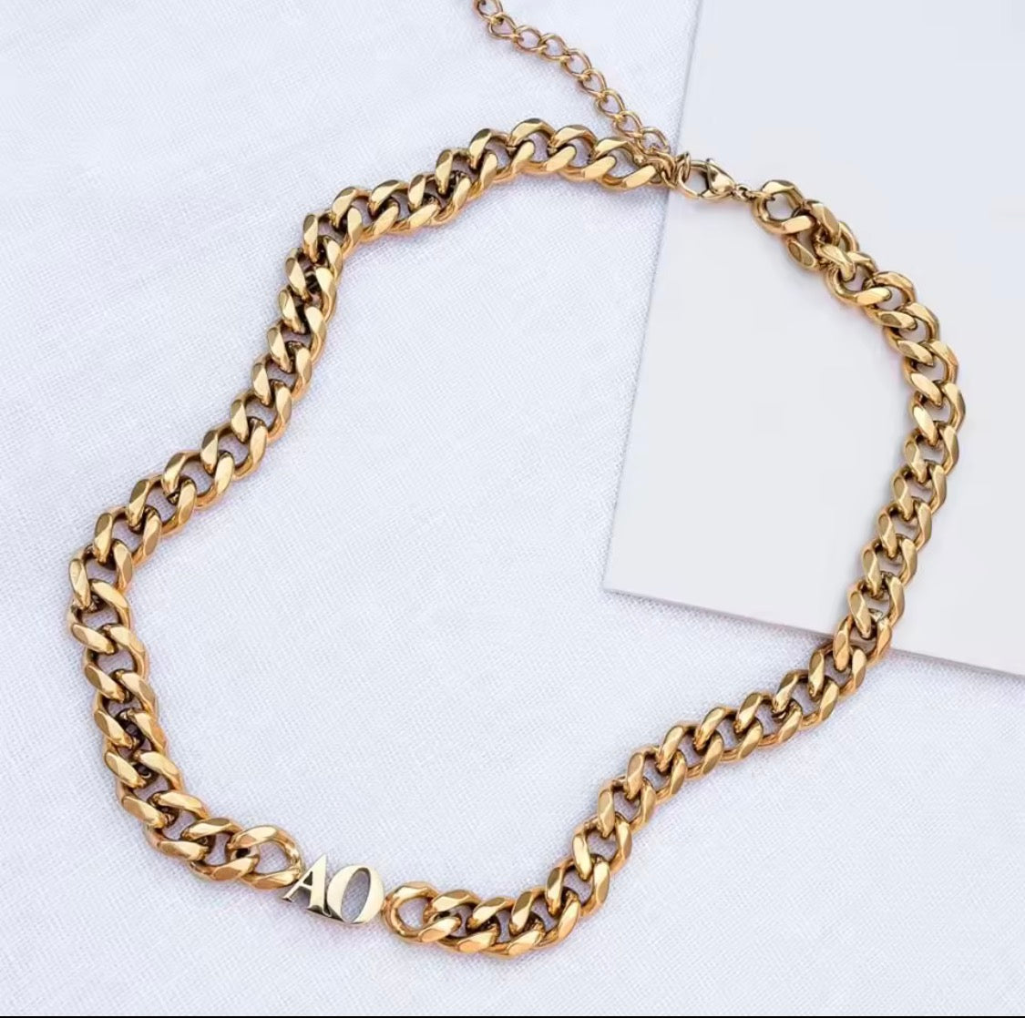Custom Initial Cuban Choker