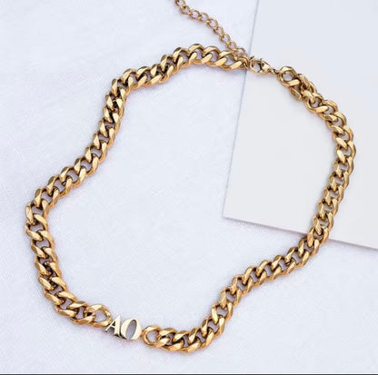 Custom Initial Cuban Choker